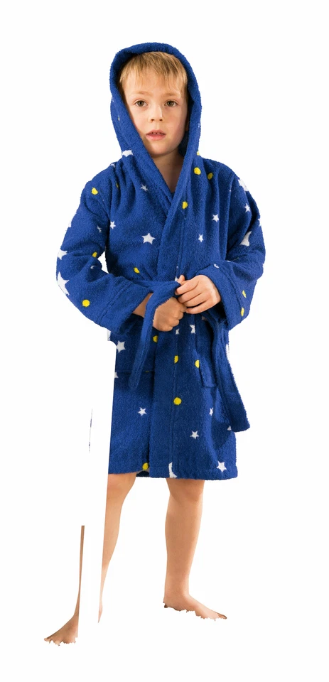 Erwin Müller Kinder-Bademantel mit Kapuze Walk-Frottier