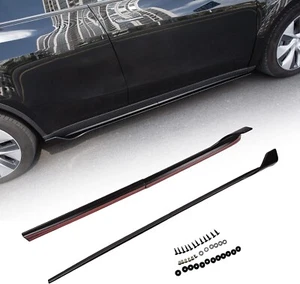 Matte Black  Bomely Skirt Body Kits Fits for 2020 2022 2023-2024 Tesla Model Y - Picture 1 of 6