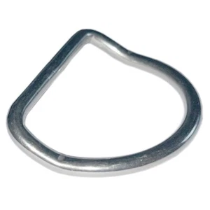 Xray Scuba D-Ring 50mm gekröpft Edelstahl poliert geschweißt - Imagen 1 de 2