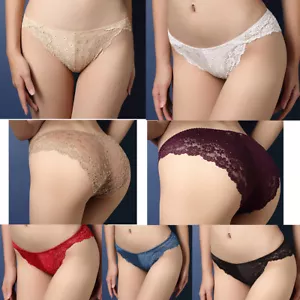 US Women Sexy Knickers Lingerie Seamless Lace Underwear G-string Thong Panties - Picture 1 of 28