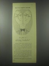 1954 Andrews Liver Salts Ad - Is it a split mind or just a splitting headache?