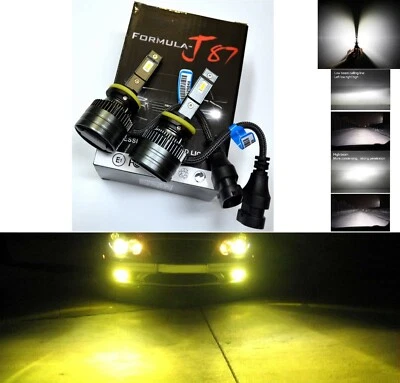 Kit LED G8 100W 881 3000K Amarillo Dos Bombillas Luz Antiniebla Actualización Lámpara de Repuesto OE Foto 1 de 4