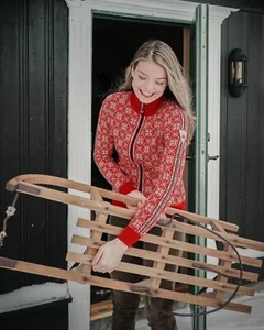 Cárdigan para mujer DALE OF NORWAY Frida cremallera completa suéter chaqueta - Imagen 1 de 3