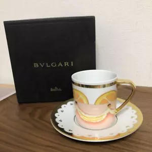 BVLGARI x Rosenthal Dolci Deco Cup & Saucer in BOX Unused From Japan - Picture 1 of 11
