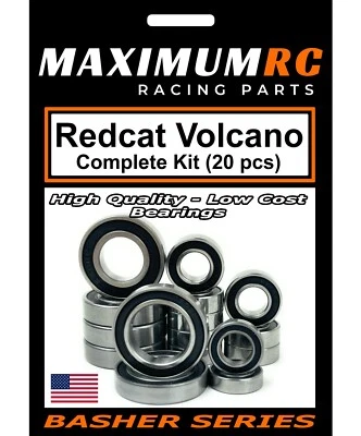 MAXRC - Redcat 1/10 Volcano Tornado Sealed Bearings Kit Upgrade Parts (20 pcs) - Image 1 of 3