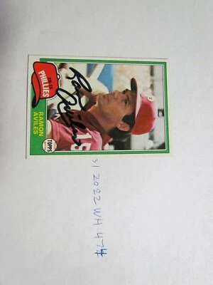 1981 Topps Ramon Aviles Signed Baseball Card JSA Auction Certified  - Image 1 of 2