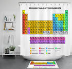 Creative Periodic Table of Elements Shower Curtain Bathroom Accessories Set