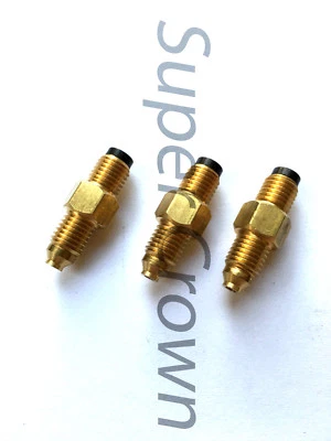 SUPER CROWN Pack of 3 Brass Lube Metering Check Valve 4mm Inline Connector PSS 3 Showa