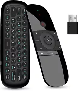 Wireless Remote Control Keyboard IR Remote Air Mouse For KODI Android TV Box - Picture 1 of 9