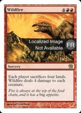 1X Wildfire - Ninth Edition - French, NM/EX MTG CARD