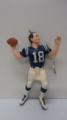 Camiseta deportiva de colección Peyton Manning Indianapolis Colts fútbol americano NFL adorno de Navidad vacaciones Foto 1 de 2