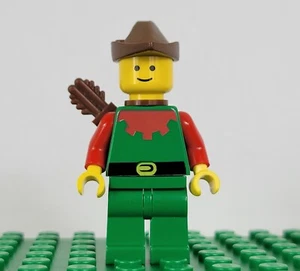 Lego Ritterburg Rote Waldmänner Minifigur Top - Bild 1 von 7