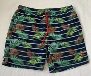 U.S. POLO ASSN. Men's Swim Trunks- Size Large- Hawaiin pattern- Mint Condition - Picture 1 of 4