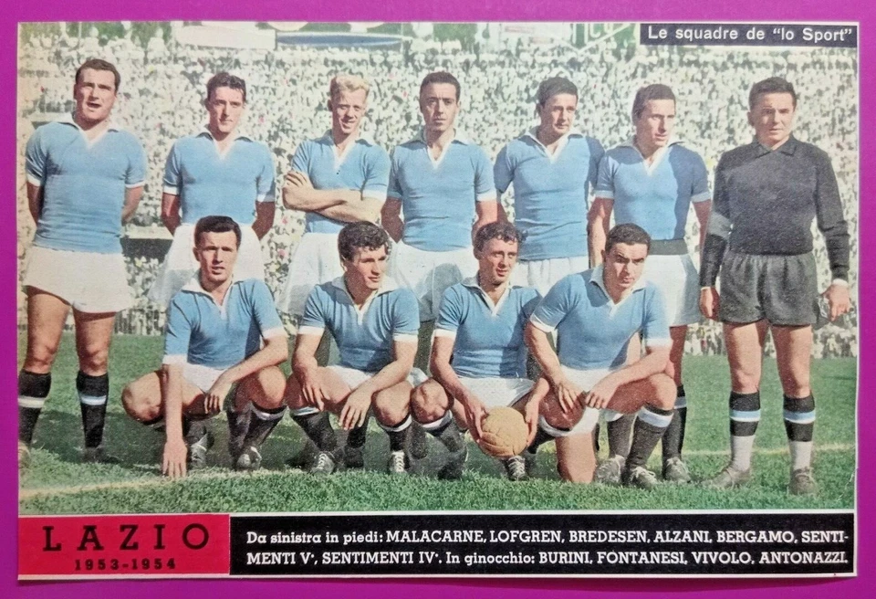 SQUADRA CALCIO LAZIO COLLEZIONE SESS/SPORT ILLUSTRATO 1953/54 R@R@-9091b - Immagine 1 di 1