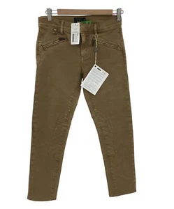 POLO RALPH LAUREN Ladies UK Size 28 Brown Cotton Stretch Jodhpurs Trousers New - Picture 1 of 8