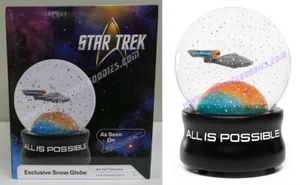 Star Trek: Enterprise NX-01 "Todo es posible" GLOBO DE NIEVE como se ve en DESCUBRIMIENTO! - Imagen 1 de 10