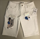 Royal WannaBettaButt? New Juniors 3 White Jeans Shorts Bermuda Shapes Curves