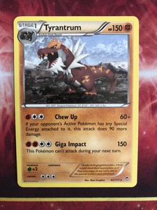 Pokemon Card Tyrantrum Furious Fists #62/111