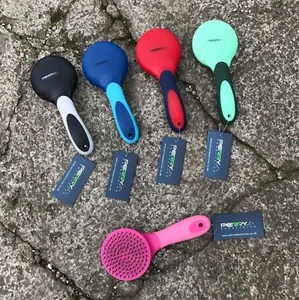 Perry Equestrian Spazzola Ergonomica Coda e Criniera Cavallo Pony Toelettatura Pet Kit D21 - Foto 1 di 14