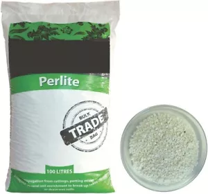 More details for perlite 100l 50l 25l 10l 5l hydroponics grade grow medium pot soil garden