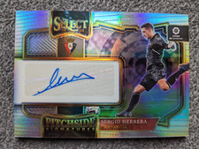 2022-23 PANINI SELECT LA LIGA SERGIO HERRERA PITCHSIDE SIGNATURES AUTOGRAPH