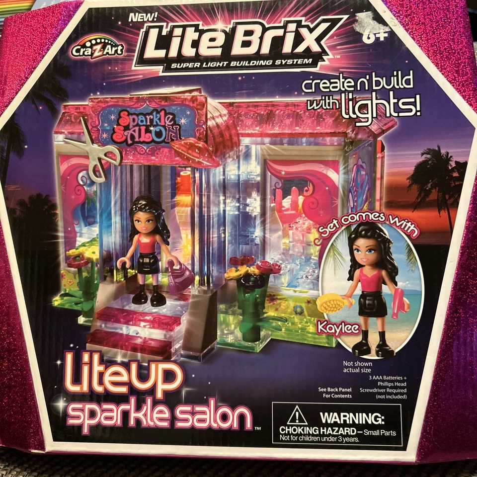 NIB  Lite Brix Lite Up Sparkle Salon With Kaylee - Image 1 of 4