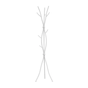 I 2063 Hall Tree Free Standing 11 Hooks Entryway 74"H Bedroom Metal White - Picture 1 of 5