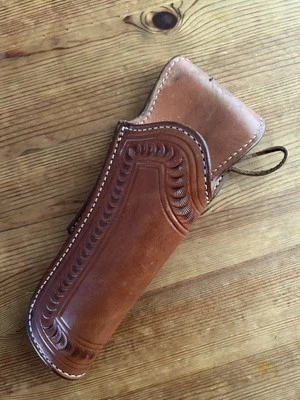 El Paso Saddlery Colt Single Action Army 5.5” Cowboy Action Western Holster RH - Image 1 of 4