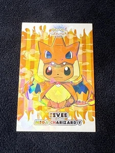 Pokemon Let's Go Eevee Database Set Peru Mega Charizard Y Eevee Poncho Mint - Picture 1 of 3