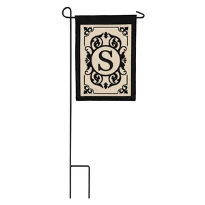 Cambridge Monogram Garden Applique Flag, Letter S,169004s - Picture 1 of 2