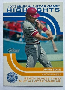 2022 Topps Heritage High Number, Johnny Bench All Star Game Highlights #ASGH-12 - Bild 1 von 2