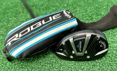 Callaway ROGUE X 7-Hybrid 29°, Senior-Flex SYNERGY 50 HY, Men's RH + HC  NICE! - Image 1 of 4