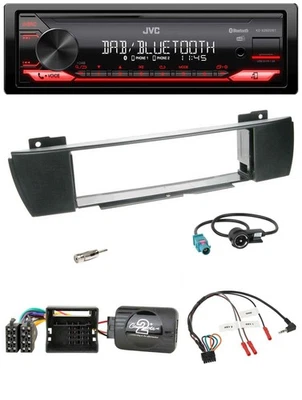JVC Bluetooth USB DAB Lenkrad Autoradio für BMW X3 E83 2004-2010 mittig - Bild 1 von 4