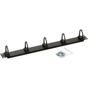 5x NWKSch 19" Zubehör Triton Kabelführungsleiste + 5 Bügel 1HE / sw - Bild 1 von 2