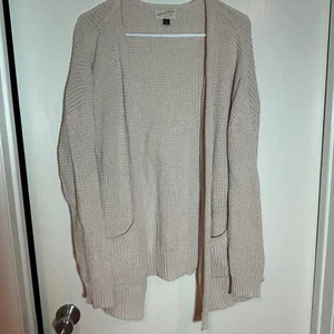 Universal Thread beige Waffel Strick vorne offen Langarm Cardigan Pullover S - Bild 1 von 3