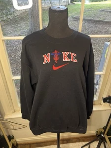 Gilden Black Nike Spider Man Crewneck Sweatshirt Size Medium - Picture 1 of 8