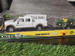 Ertl John Deere  8" Diecast Deluxe Pickup Hauling Gator with Trailer Set NIB  - Picture 1 of 14