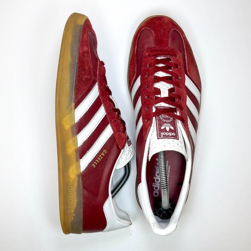 Adidas Gazelle Rosso Bianco UK TAGLIA 10