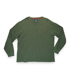 Polo Ralph Lauren Nachtwäsche Herren Waffelstrick Thermo Shirt Grün Langarm 2XL - Bild 1 von 4