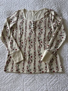 Lucky Brand Women’s Long Sleeves Henley Top Size L - Picture 1 of 10