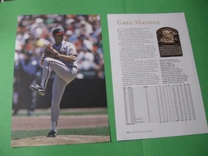 Greg Maddux- Baseball Hall of Fame Induction pages From the HOF Almanac - Imagen 1 de 3