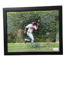 Andrew Jones Signed 8X10 Framed Photo w/JSA,COA - Picture 1 of 3