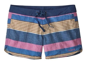 NWT Patagonia 5" Inseam Wavefarer® Board Shorts Fitz Stripe Superior Blue Size 6 - Picture 1 of 10