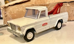 Vintage 1960s Tonka Jeep Wrecker Tow Truck Pressed Steel - Picture 1 of 5