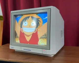 Commodore 1084 PC CRT Monitor Zmieniony RGB Amiga Scart Retro Vintage TV - Zdjęcie 1 z 16