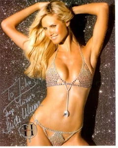Fotografía 8x10 autografiada firmada por Heidi Klum - a John - Imagen 1 de 1