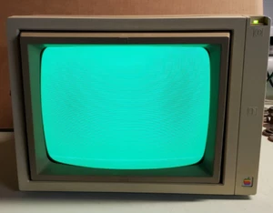 Vintage Apple CRT Computer Monitor Model A2M2010 Green Phosphor - Photo 1/7