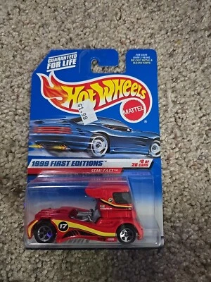 Hot Wheels Semi-Fast #914 First Editions 8 of 26 Red Die-Cast Truck 1999 - Image 1 of 3