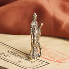Collectable Antique Copper Buddha Guanyin Bodhisattva Exquisite Small Stat-'f