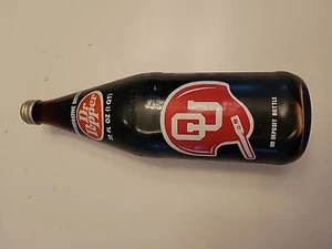1976 Dr Pepper 32oz Commemorative Fiesta Bowl Oklahoma Big 8 Schedule Display - Picture 1 of 7